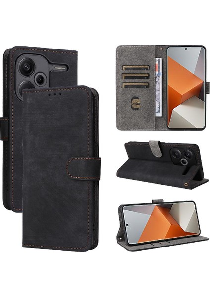 Xiaomi Redmi Not Için Kılıf 13 Pro Artı Pu Deri Flip Folio Cüzdan Kart (Yurt Dışından)