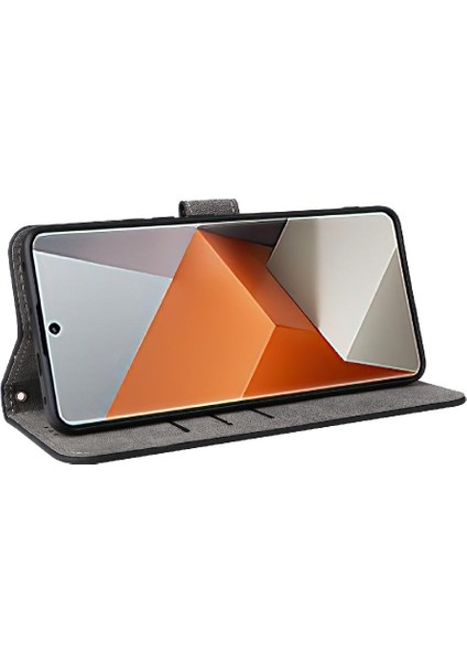 Xiaomi Redmi Not Için Kılıf 13 Pro Artı Pu Deri Flip Folio Cüzdan Kart (Yurt Dışından)