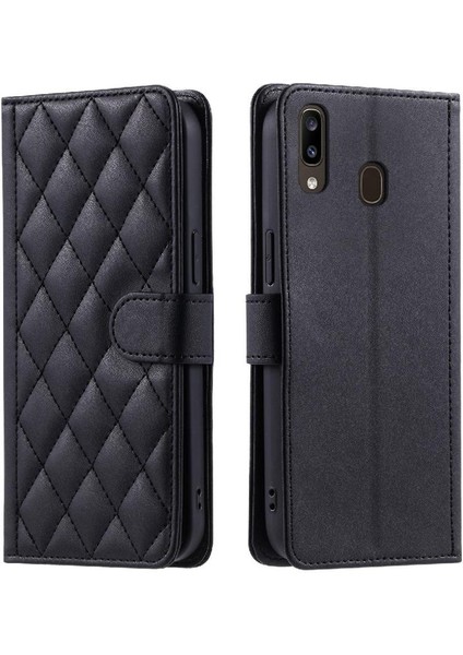 Samsung Galaxy A40 El Kayışı Flip Folio Cüzdan Kart Için Telefon Kılıfı (Yurt Dışından)