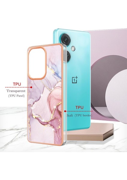 Oneplus Nord Ce 3 Için Kılıf Mermer Desen Koruma Yumuşak Tampon Ince Tpu (Yurt Dışından)