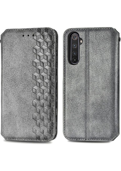 Oppo Realme 6 Pro Deri Kılıf Için Kılıf Moda Tasarımı Zarif Iş (Yurt Dışından)