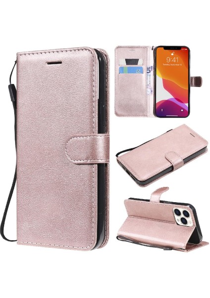 Iphone 13 Için Flip Case Pro Max Iş Cüzdan Telefon Kılıfı Klasik Katı (Yurt Dışından)