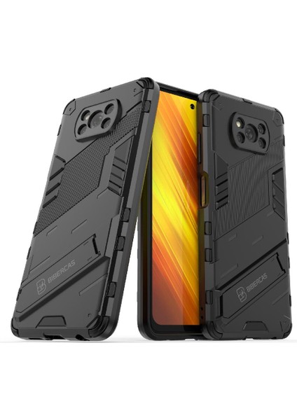 Xiaomi Poco X3 Nfc Koruyucu Kapak Için Kılıf Kickstand Sağlam Askeri (Yurt Dışından) modelleri