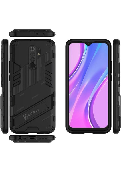 Xiaomi Redmi 9 Kickstand Koruyucu Kapak Sağlam Askeri (Yurt Dışından) fiyatları
