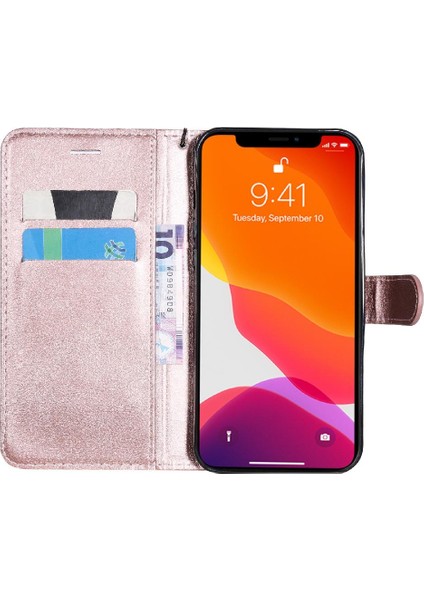 Iphone 13 Için Flip Case Pro Max Iş Cüzdan Telefon Kılıfı Klasik Katı (Yurt Dışından)