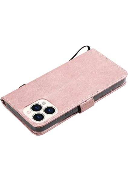 Iphone 13 Için Flip Case Pro Max Iş Cüzdan Telefon Kılıfı Klasik Katı (Yurt Dışından)