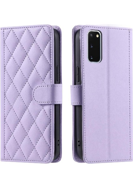 Samsung Galaxy S20 Manyetik Kafes Kart Yuvaları Için Telefon Kılıfı Tutucu Flip (Yurt Dışından)