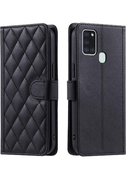 Samsung Galaxy A21S Kafes Kart Yuvaları Için Telefon Kılıfı Tutucu Manyetik El (Yurt Dışından)