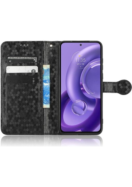 Motorola Kenar 30 Neo Geometrik Desen Deri Cüzdan Kapak Için Kılıf (Yurt Dışından) indirimleri