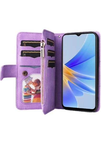 Kart Yuvası Standı Iki Renkli Oppo A17 Kickstand Koruyucu Kılıf (Yurt Dışından)