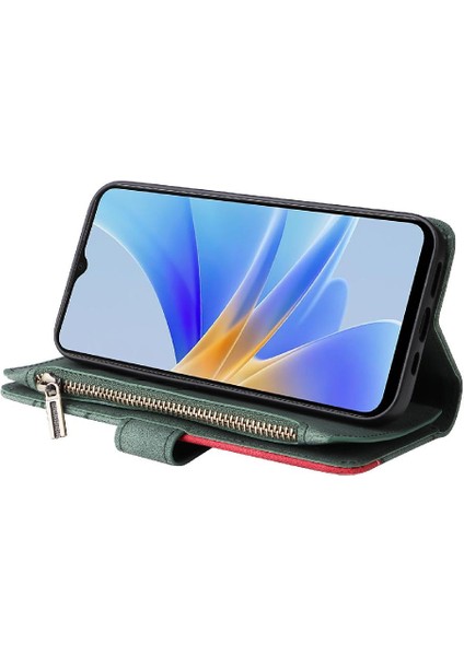 Kart Yuvası Standı Iki Renkli Oppo A17 Kickstand Koruyucu Kılıf (Yurt Dışından)