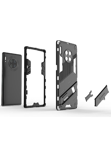 Huawei Mate 30 Pro Için Sağlam Askeri Koruyucu Kapak Kickstand (Yurt Dışından)