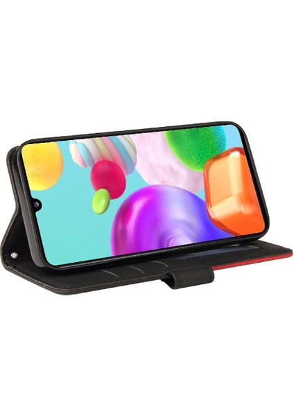 Kart Yuvası Standı Kickstand Koruyucu Pu ile Samsung Galaxy Case Için Kılıf (Yurt Dışından) modelleri