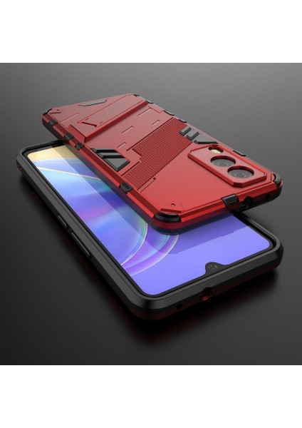 Vivo V21E 5g Kickstand Koruyucu Kapak Sağlam Askeri Için Kılıf (Yurt Dışından) fiyatları