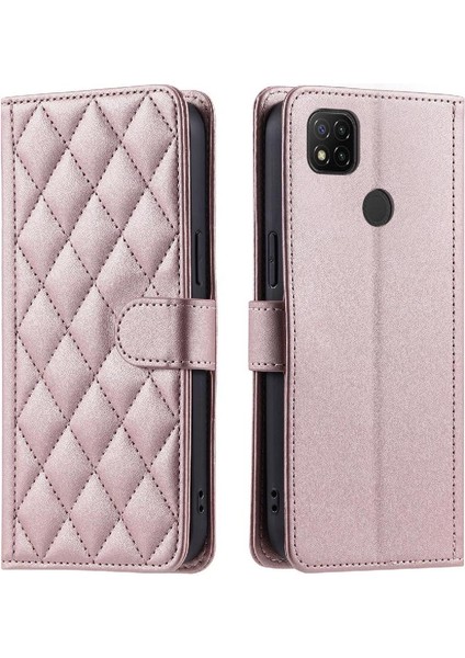 Telefon Kılıfı Için Xiaomi Redmi 9c Flip Folio Cüzdan El Kayışı Manyetik (Yurt Dışından)
