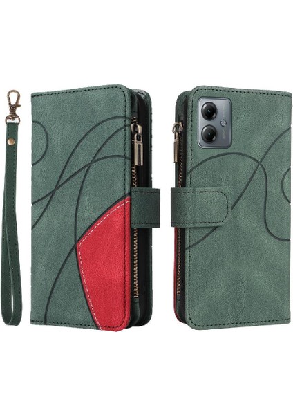 Motorola Moto G14 4g Dokuz Kart Yuvaları Kickstand Koruyucu Fermuar (Yurt Dışından)