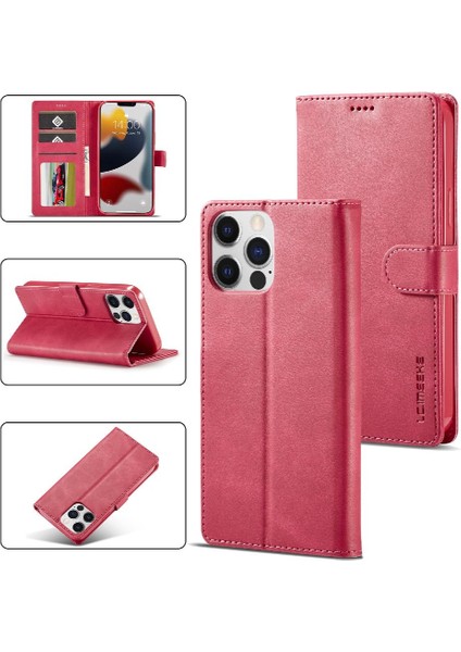 Iphone 13 Için Kılıf Pro Max Kart Yuvaları Cüzdan Tutucu ile Buzağı Doku (Yurt Dışından)
