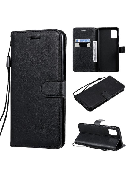 Samsung Galaxy A51 4g Için Flip Case Yüksek Kalite Deri Klasik Katı (Yurt Dışından)