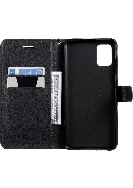 Samsung Galaxy A51 4g Için Flip Case Yüksek Kalite Deri Klasik Katı (Yurt Dışından)