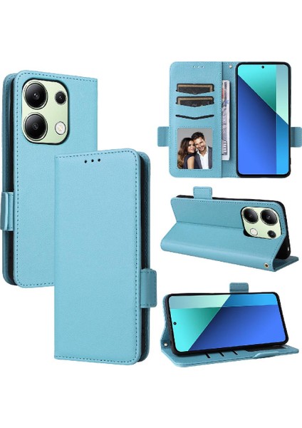 Xiaomi Redmi Için Not 13 4g Manyetik Yan Toka Kart Yuvaları Tutucu Pu (Yurt Dışından)