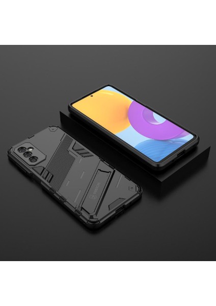 Samsung Galaxy M52 5g Sağlam Askeri Kickstand Koruyucu Kapak (Yurt Dışından)