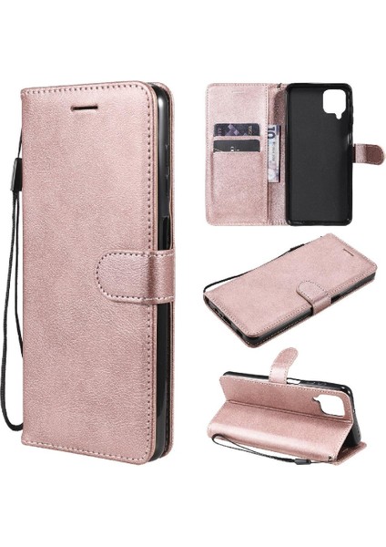 Samsung Galaxy A12 5g Için Flip Case Iş Cüzdan Telefon Kılıfı ile Yüksek (Yurt Dışından)