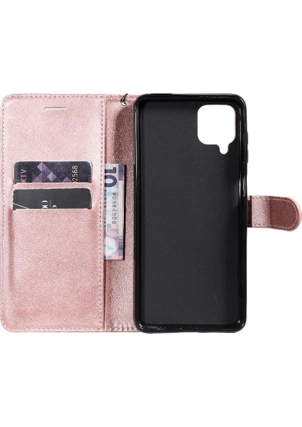 Samsung Galaxy A12 5g Için Flip Case Iş Cüzdan Telefon Kılıfı ile Yüksek (Yurt Dışından)