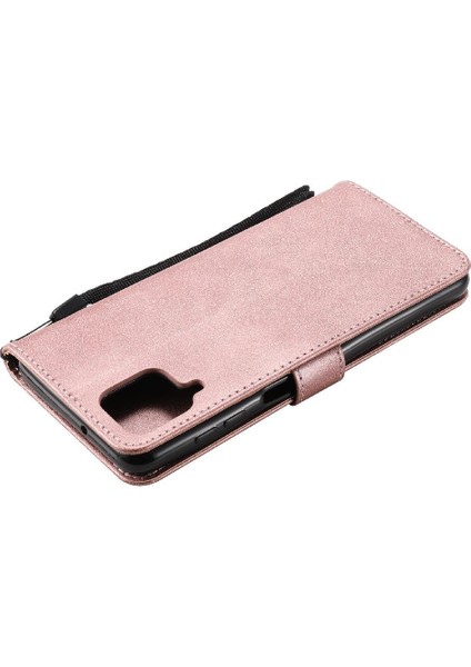 Samsung Galaxy A12 5g Için Flip Case Iş Cüzdan Telefon Kılıfı ile Yüksek (Yurt Dışından)