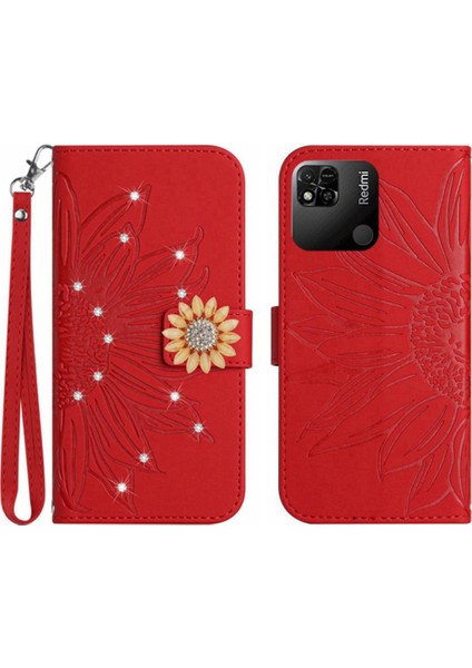 Xiaomi Redmi 10A Telefon Kılıfı Için Kılıf Darbeye Tpu Kabuk Kart Tutucu Pu (Yurt Dışından)