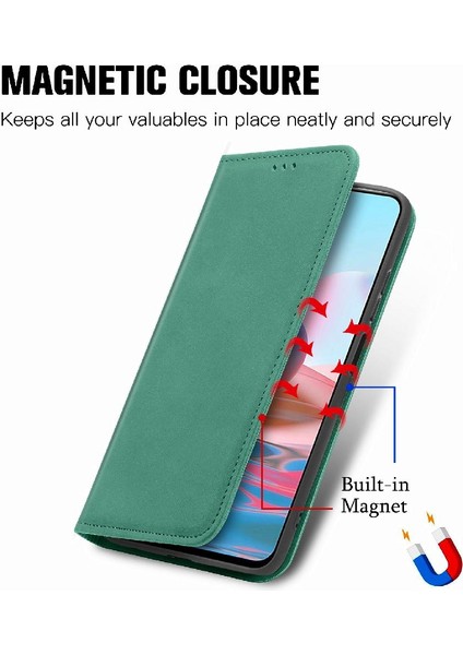 Redmi Not 10 Için Kılıf 4g Darbeye Deri Kılıf Basit Iş Cüzdan (Yurt Dışından) fırsatları