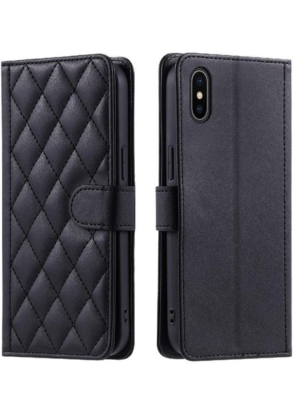 Iphone Xs Max Flip Folio Cüzdan Kafes Manyetik Kart El Telefon Kılıfı (Yurt Dışından)