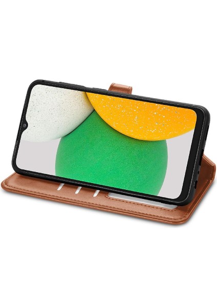 Samsung Galaxy A03 Çekirdek Zarif Iş Deri Kılıf Cüzdan (Yurt Dışından)