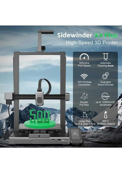 Artillery® Sidewinder X4 Plus 3D Yazıcı