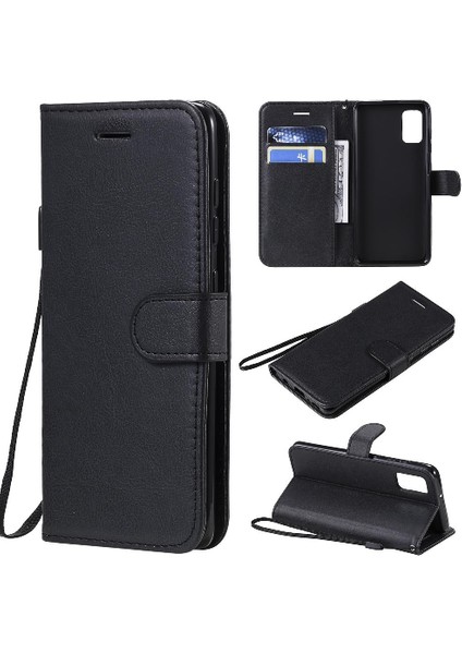 Samsung Galaxy Flip Yüksek Kaliteli Deri Klasik Düz Renk Için Flip Case (Yurt Dışından)