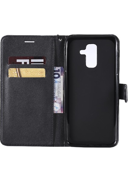 Samsung Galaxy A6 Artı 2018 Yüksek Kaliteli Deri Iş Için Flip Case (Yurt Dışından)