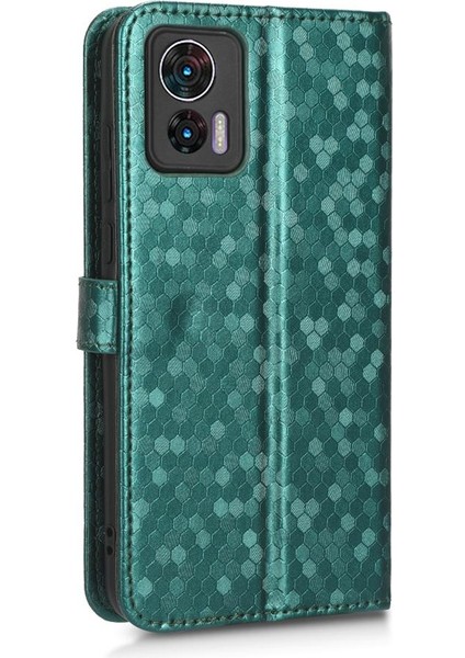 Motorola Kenar 30 Neo Geometrik Desen Deri Cüzdan Kapak Için Kılıf (Yurt Dışından) fiyatları