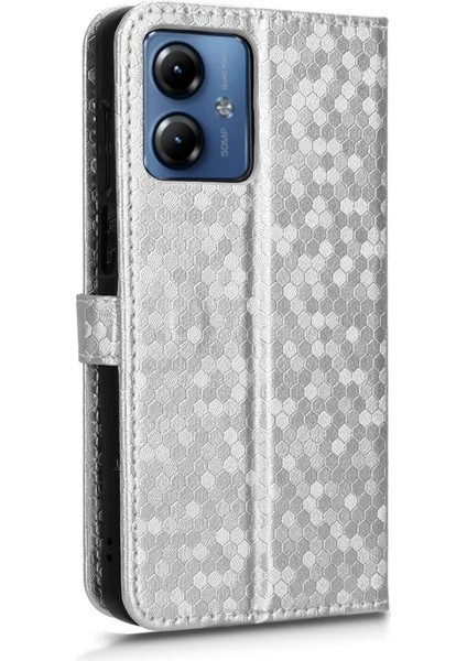 Motorola Moto G14 4g Geometrik Desen Manyetik Toka Deri Kılıf (Yurt Dışından) modelleri