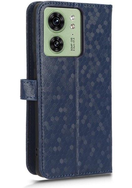 Motorola Kenar 40 Manyetik Toka Geometrik Desen Deri Cüzdan Için Kılıf (Yurt Dışından) modelleri