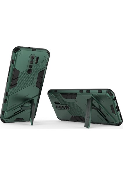 Xiaomi Redmi 9 Kickstand Koruyucu Kapak Sağlam Askeri (Yurt Dışından) modelleri
