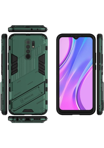 Xiaomi Redmi 9 Kickstand Koruyucu Kapak Sağlam Askeri (Yurt Dışından) indirimleri