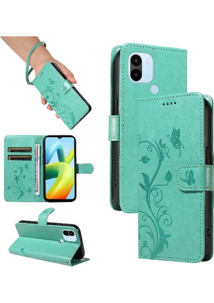 Xiaomi Redmi A1 Artı ve Kart Yuvası El ile Kabartmalı Kelebek (Yurt Dışından)