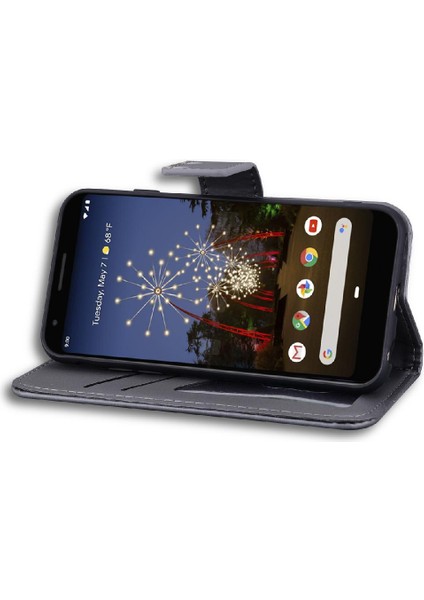 Google Piksel 3A Basit Iş Darbeye Deri Çanta Için Flip Case (Yurt Dışından)