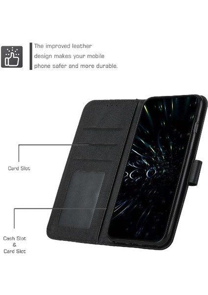 Xiaomi Redmi Için Not 13 4g Kart Ekleme Darbeye Kapak Kapak Pu (Yurt Dışından)