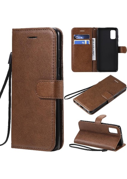Samsung Galaxy Flip Yüksek Kaliteli Deri Klasik Düz Renk Için Flip Case (Yurt Dışından)