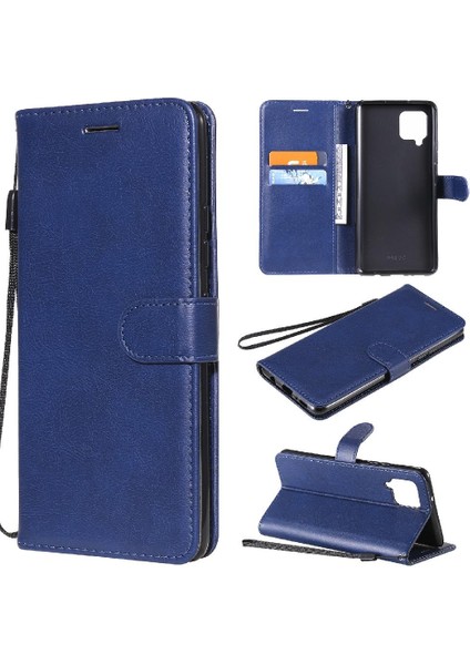 Samsung Galaxy Flip 5g Klasik Düz Renk Iş Cüzdan Için Flip Case (Yurt Dışından)