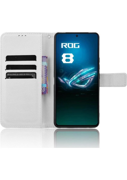 Asus Rog Telefon 8 Kart Tutucu Kapak Manyetik Cüzdan Kickstand Için Kılıf (Yurt Dışından)