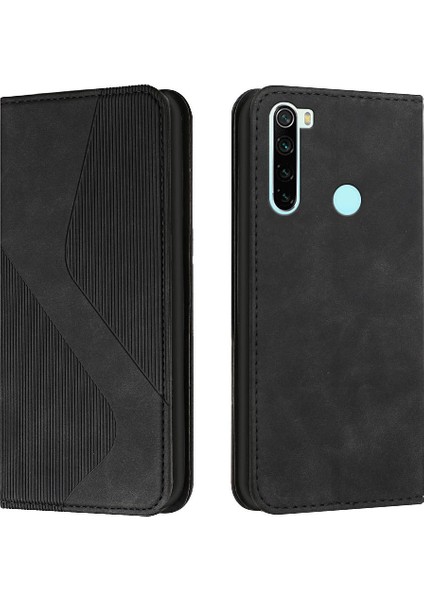 Xiaomi Redmi Için Not 8t Pu Deri Cüzdan Kılıf Kickstand Manyetik Folio (Yurt Dışından)