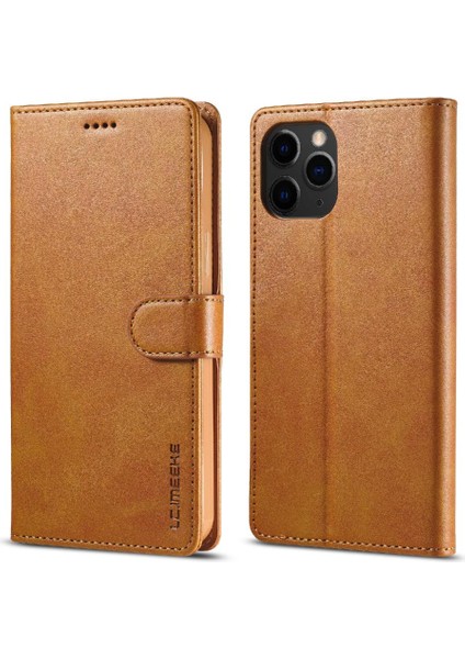 Iphone 12 Için Kılıf Pro Max Buzağı Doku Yatay Çevir Deri Kılıf ile (Yurt Dışından)