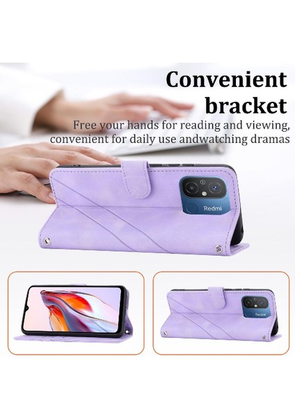 Xiaomi Redmi 10C Için El Cüzdan Durumda Bilek Kayışı Kickstand Pu Kapak (Yurt Dışından) fırsatları
