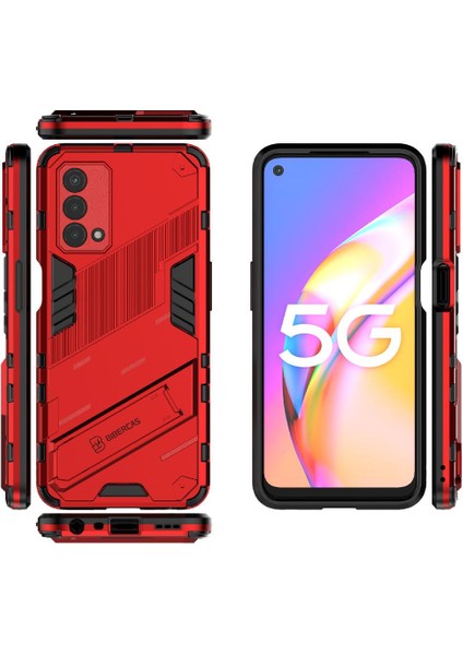 Oppo A93 5g Koruyucu Kapak Için Kılıf Kickstand Sağlam Askeri (Yurt Dışından) modelleri
